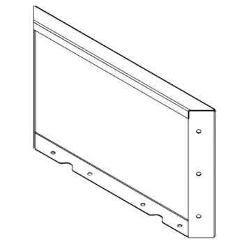 Květináč z cortenové oceli - Panel - 30 x 50 cm