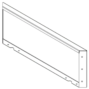 Květináč z cortenové oceli - Panel - 30 x 80 cm