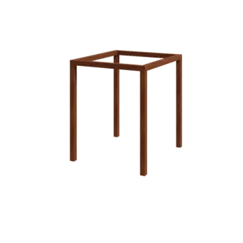 Pergola z cortenu - Čtverec - 224 x 200 x 230 cm - Bez Betonový patek