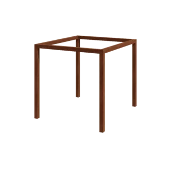 Pergola z cortenu - Čtverec - 274 x 250 x 230 cm - Bez Betonový patek