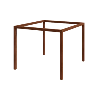 Pergola z cortenu - Čtverec - 324 x 300 x 230 cm - Bez Betonový patek
