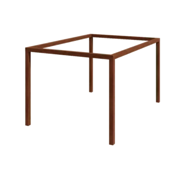 Pergola z cortenu - Obdélník - 424 x 300 x 230 cm - Bez Betonový patek