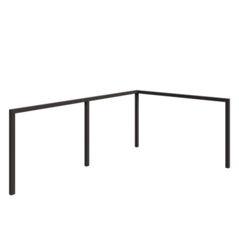 Pergola z oceli - Roh - 600 x 412 x 230 cm - RAL7016 matný (antracitově šedá) - Bez Betonový patek