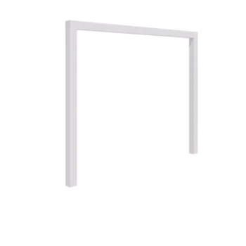 Pergola z oceli - Rovný - 300 x 230 cm - RAL9010 matný (bílý) - Bez Betonový patek