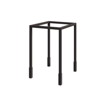 Pergola z oceli - Čtverec - 224 x 200 x 230 cm - RAL7016 matný (antracitově šedá) - S Betonový patek