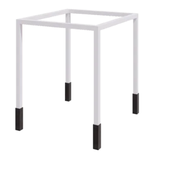 Pergola z oceli - Čtverec - 274 x 250 x 230 cm - RAL9010 matný (bílý) - S Betonový patek