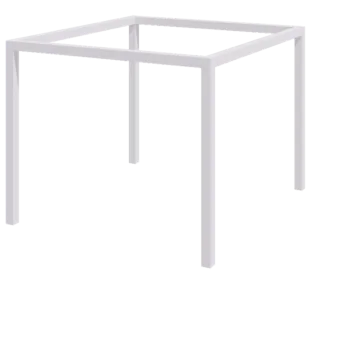 Pergola z oceli - Čtverec - 324 x 300 x 230 cm - RAL9010 matný (bílý) - Bez Betonový patek