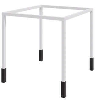 Pergola z oceli - Čtverec - 324 x 300 x 230 cm - RAL9010 matný (bílý) - S Betonový patek
