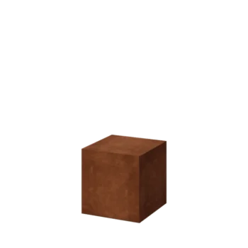 Sokl z cortenové oceli - Ohio - 40 x 40 x 40 cm