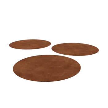 Nášlapný kámen z cortenu - Kulatý - 75 cm