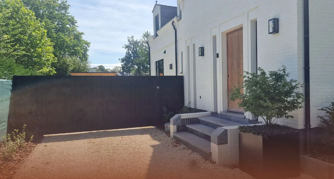 Inspirace pro předzahrádku s příjezdovou cestou